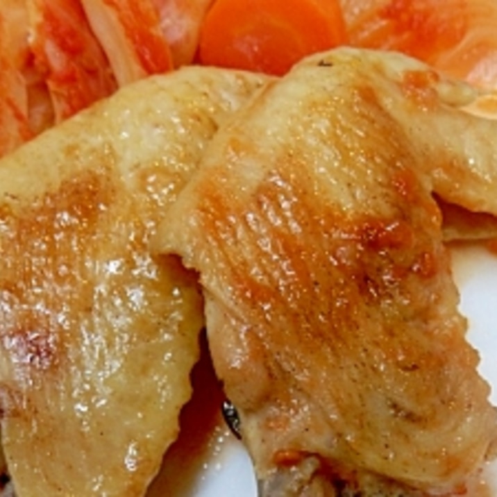 鶏手羽先のヘルシーフライパン焼き 下処理付き レシピ 作り方 By 夏はぜ 楽天レシピ